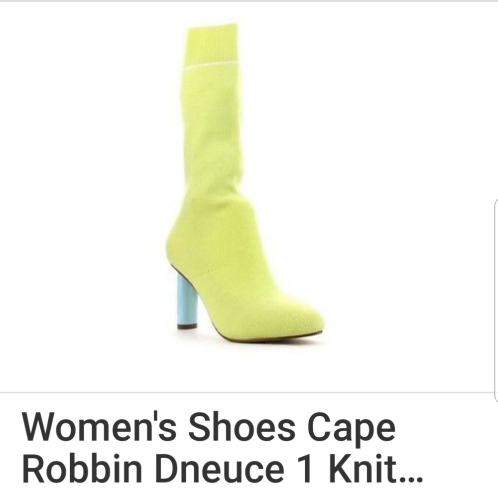 Cape Robin knit sock mid calf boot